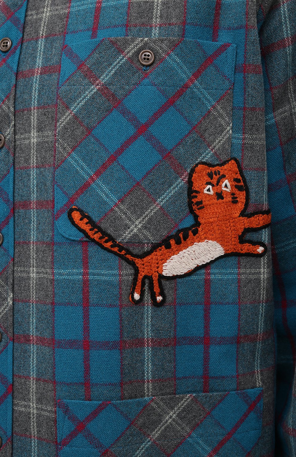 Куртка-рубашка из шерсти и кашемира GUCCI, арт. 666508/ZAH89, фото 5