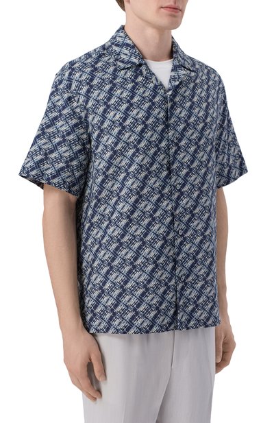 Рубашка изо льна и хлопка ZILLI, арт. ZSSH8BM090026196F, фото 3