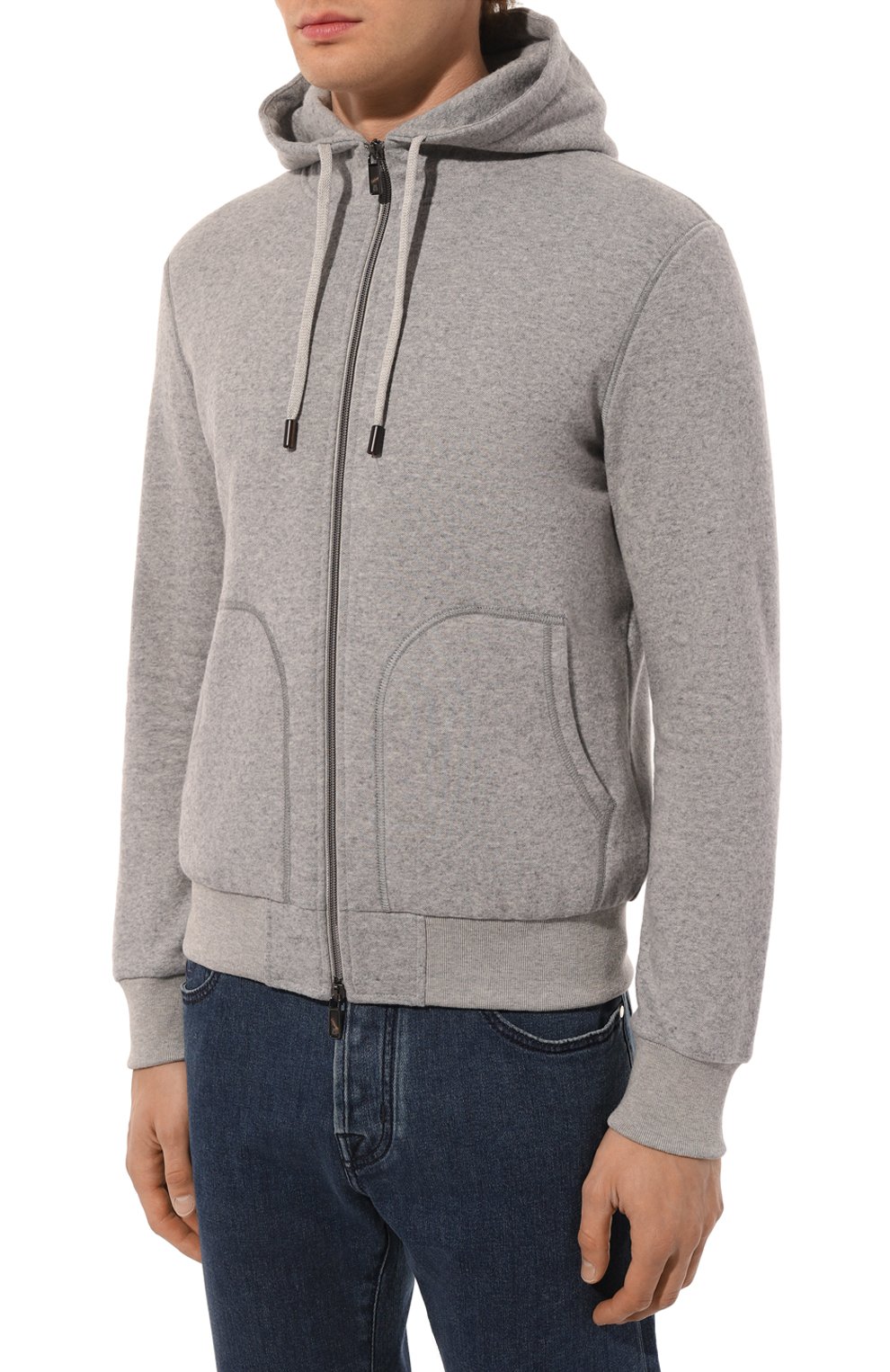 Толстовка из хлопка и шерсти CAPOBIANCO, арт. 17M407.TF00., фото 3