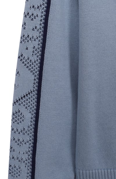Хлопковый кардиган EMPORIO ARMANI голубого цвета по цене 17250 руб., арт. EB001218/AF23410, фото 3 Хлопковый кардиган EMPORIO ARMANI, арт. EB001218/AF23410, фото 3