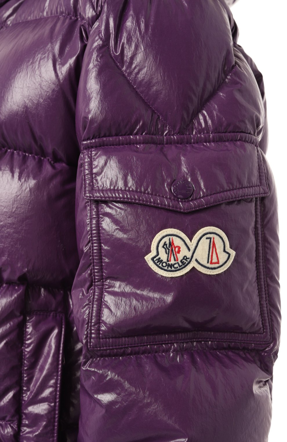 Пуховик maya 70 MONCLER фиолетового цвета по цене 154500 руб., арт. 1A001-53-5969T, фото 5 Пуховик maya 70 MONCLER, арт. 1A001-53-5969T, фото 5