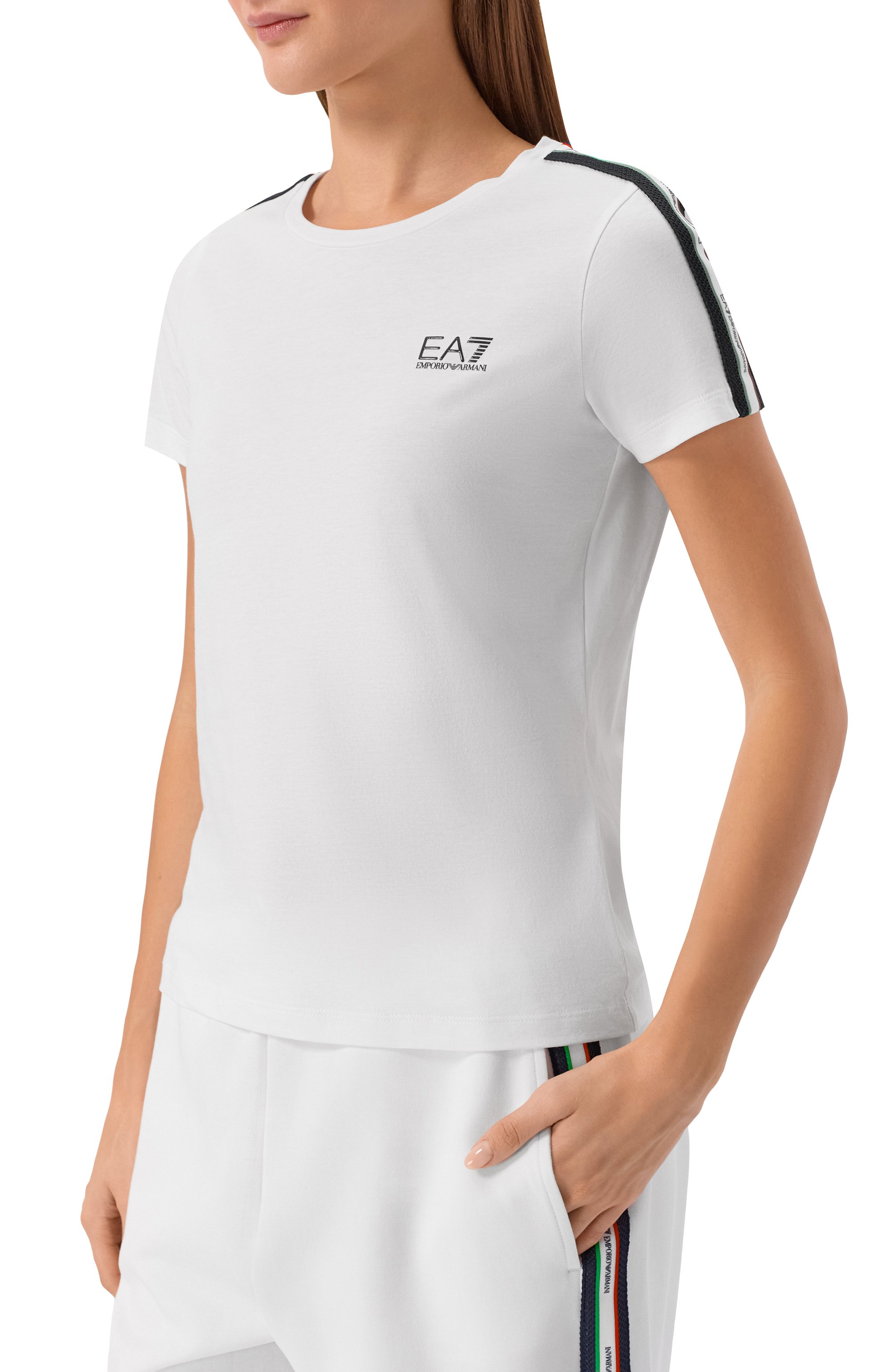 Хлопковая футболка EA7, арт. 7W001220/AF12503, фото 3