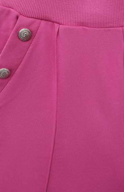 Хлопковые шорты BALMAIN фуксия цвета по цене 27000 руб., арт. BV6B19, фото 3 Хлопковые шорты BALMAIN, арт. BV6B19, фото 3