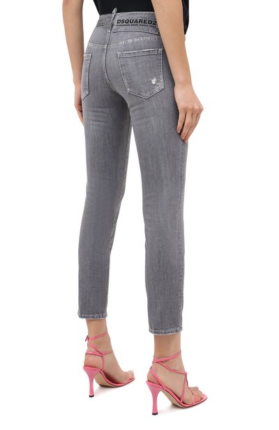 Джинсы DSQUARED2 светло-серого цвета по цене 49450 руб., арт. S75LB0342/S30260, фото 4 Джинсы DSQUARED2, арт. S75LB0342/S30260, фото 4
