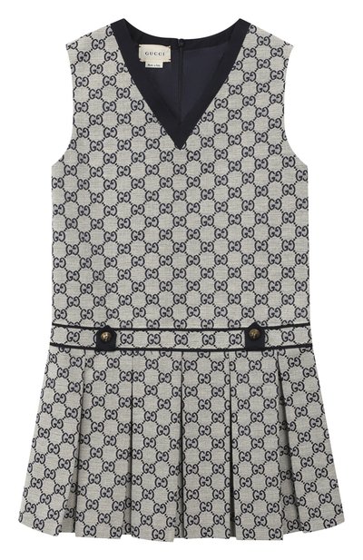 Хлопковый сарафан GUCCI бежевого цвета по цене 79250 руб., арт. 571285/XWAE2, фото 1 Хлопковый сарафан GUCCI, арт. 571285/XWAE2, фото 1