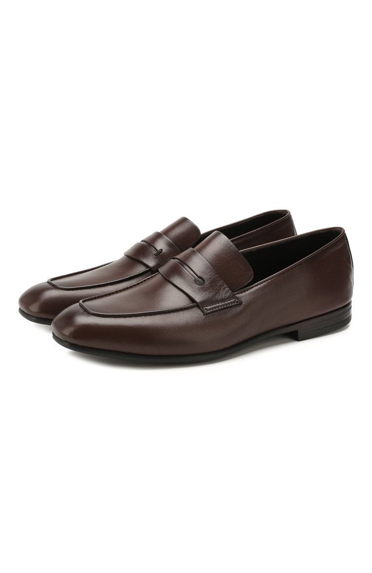 Кожаные пенни-лоферы ZEGNA, арт. A4001X-LHAFR, фото 1