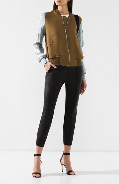 Кожаные легинсы SPRWMN черного цвета по цене 142500 руб., арт. J0G-006-L/SLIM J0GGER WITH P0CKETS, фото 2 Кожаные легинсы SPRWMN, арт. J0G-006-L/SLIM J0GGER WITH P0CKETS, фото 2
