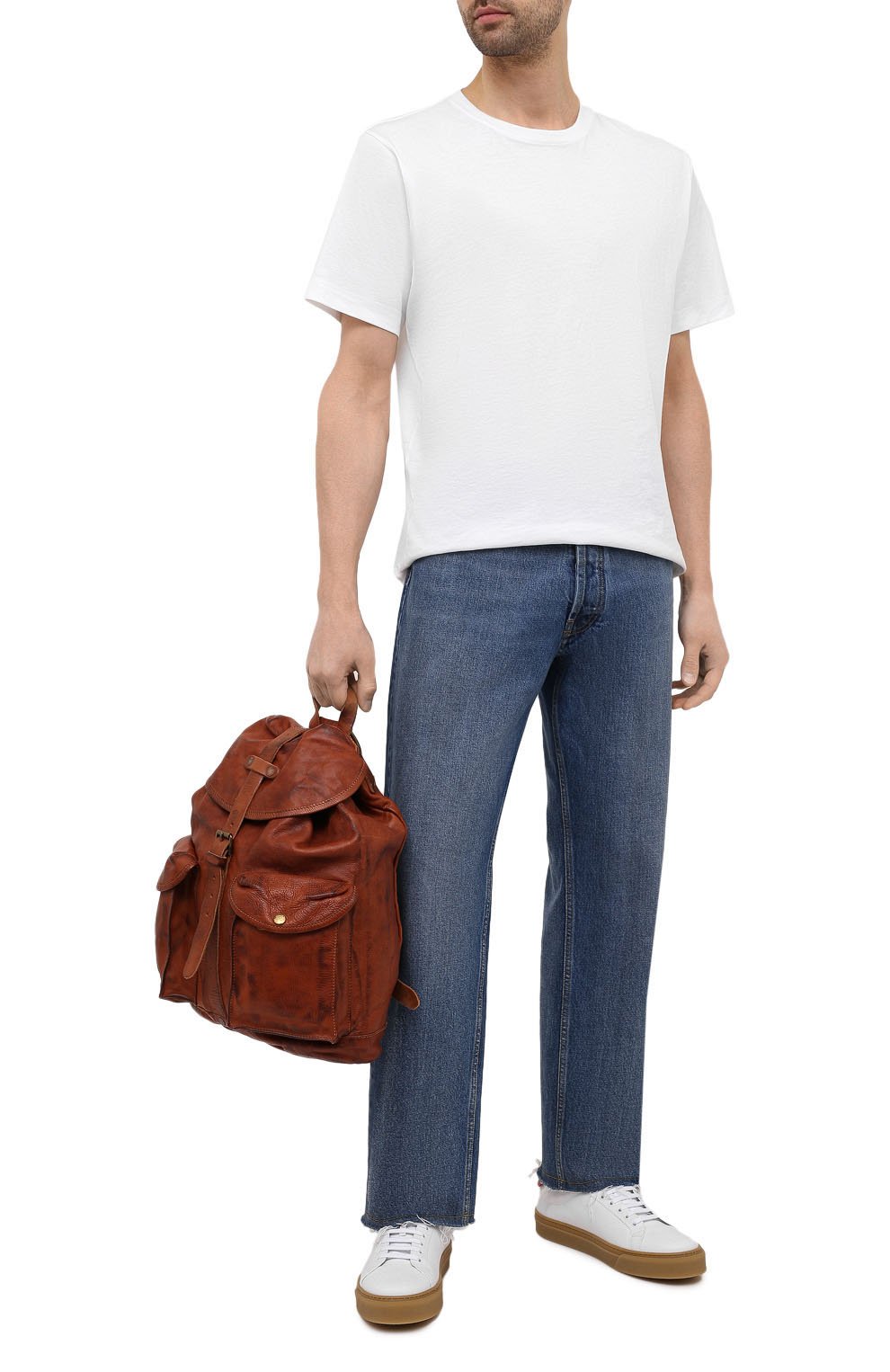 Кожаный рюкзак с двумя внешними карманами RRL, арт. 417609747, фото 2