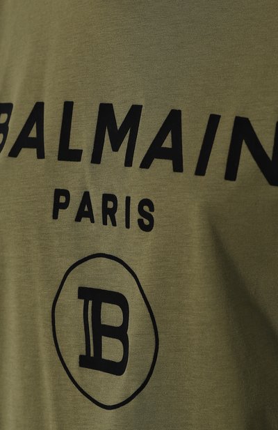 Хлопковая футболка BALMAIN, арт. TF11350/I386, фото 5