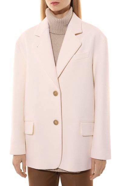 Шерстяное полупальто SASHAVERSE молочного цвета по цене 194400 руб., арт. CT013/CLM/1408.101/W25, фото 3 Шерстяное полупальто SASHAVERSE, арт. CT013/CLM/1408.101/W25, фото 3