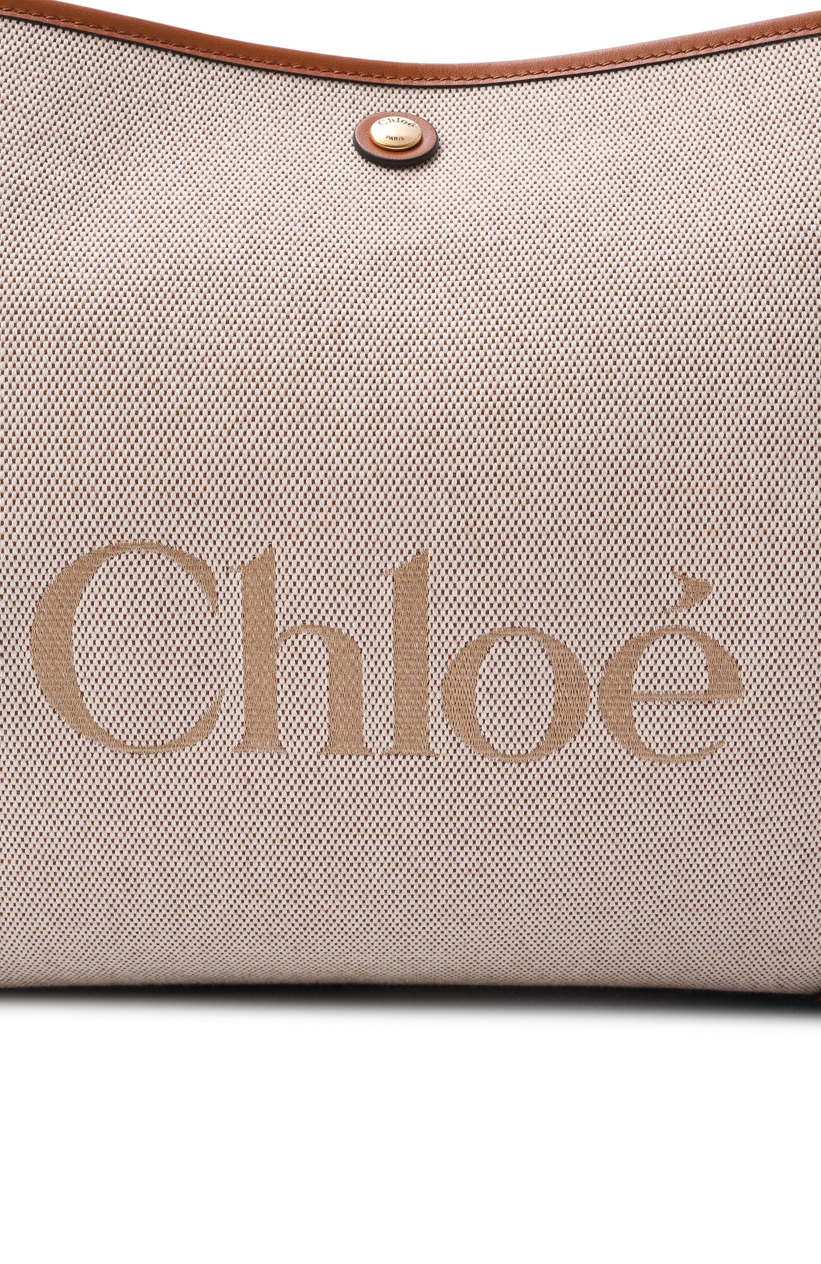 Сумка-тоут clover medium CHLOÉ бежевого цвета по цене 184500 руб., арт. CH26AS655S63, фото 6 Сумка-тоут clover medium CHLOÉ, арт. CH26AS655S63, фото 6