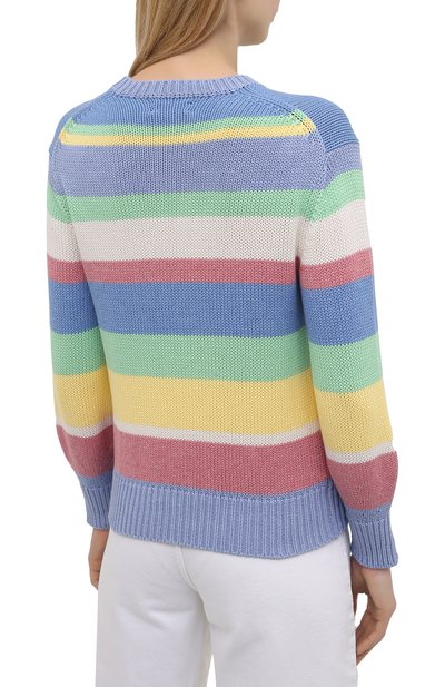 Хлопковый свитер POLO RALPH LAUREN разноцветного цвета по цене 26250 руб., арт. 211838008, фото 4 Хлопковый свитер POLO RALPH LAUREN, арт. 211838008, фото 4