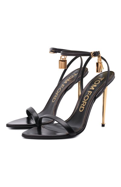 Кожаные босоножки padlock TOM FORD, арт. W2272T-LKD002, фото 1