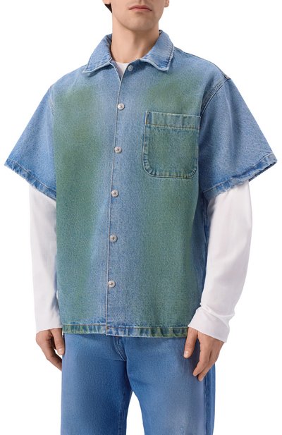 Джинсовая рубашка MSGM, арт. 4040ME230L/267088, фото 3