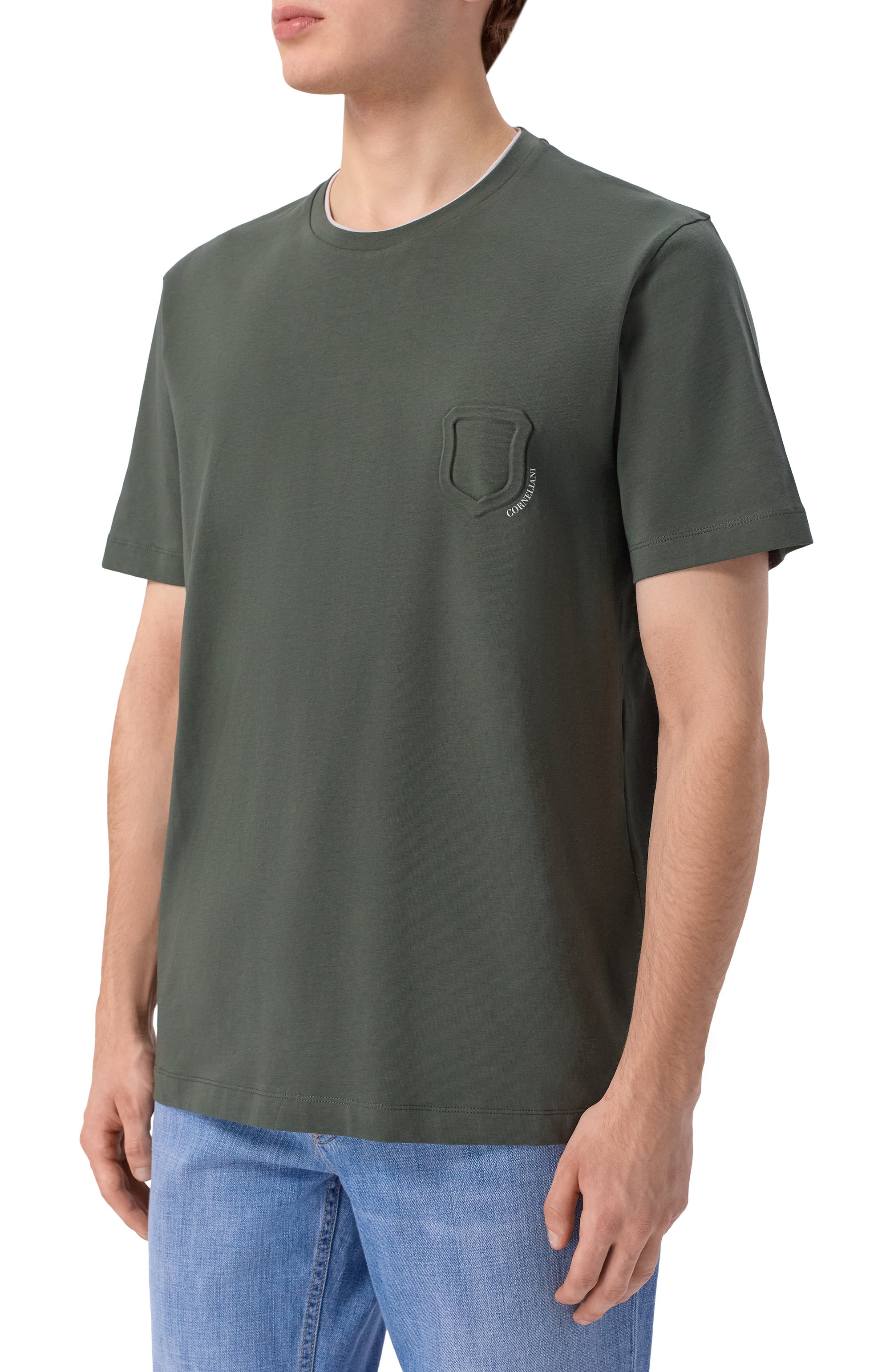 Хлопковая футболка CORNELIANI, арт. 27G589/2725041, фото 3