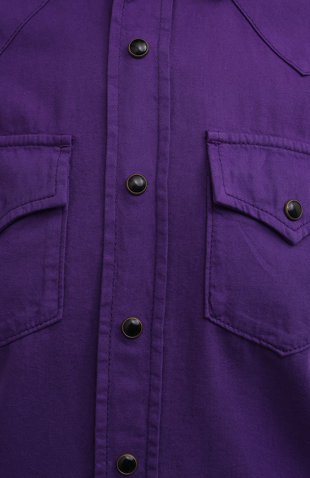 Хлопковая рубашка SAINT LAURENT, арт. 615139/YK972, фото 5