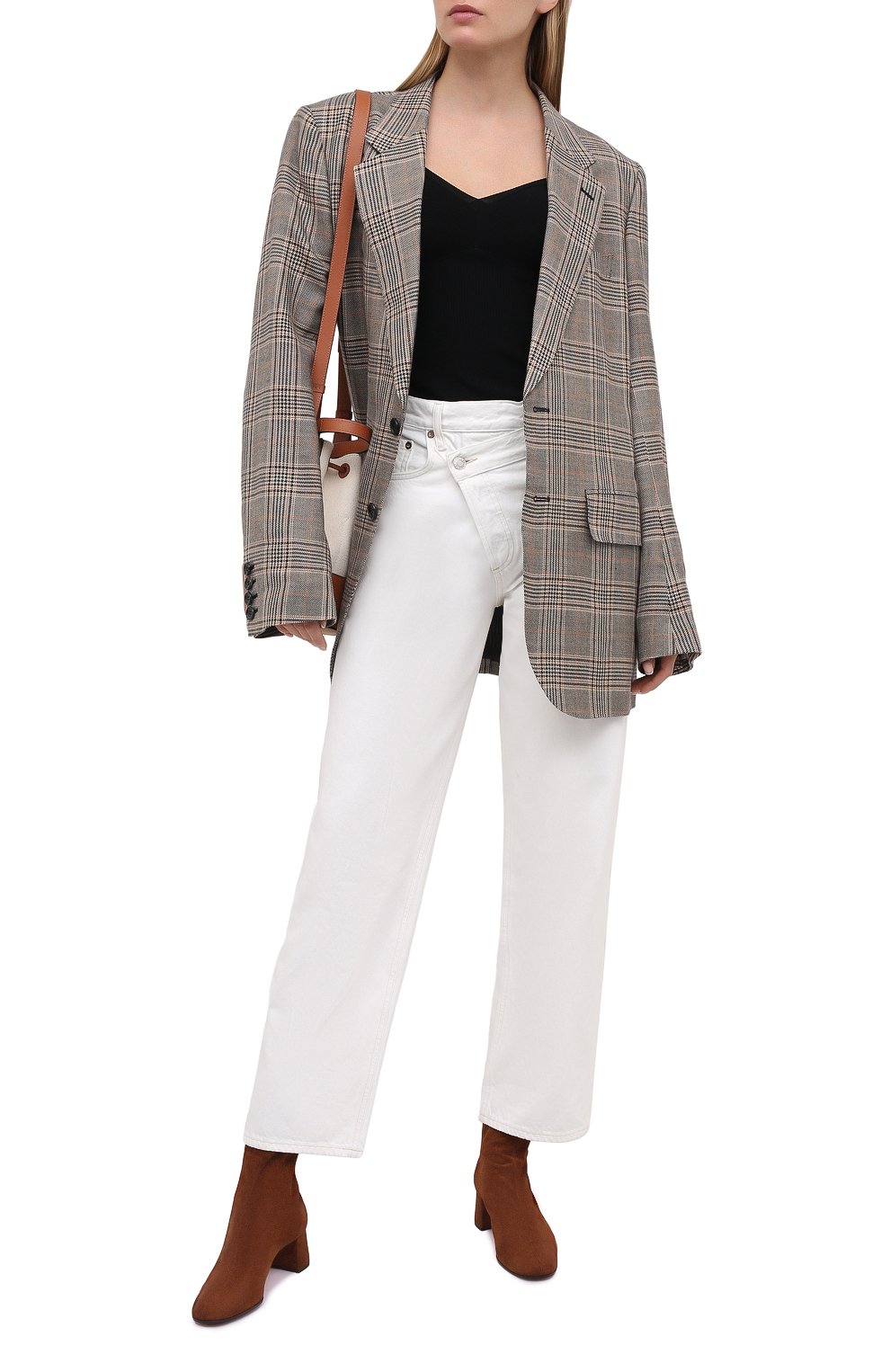 Замшевые ботильоны saint honore 50 AQUAZZURA, арт. SH0MIDB0-SUE-993, фото 2