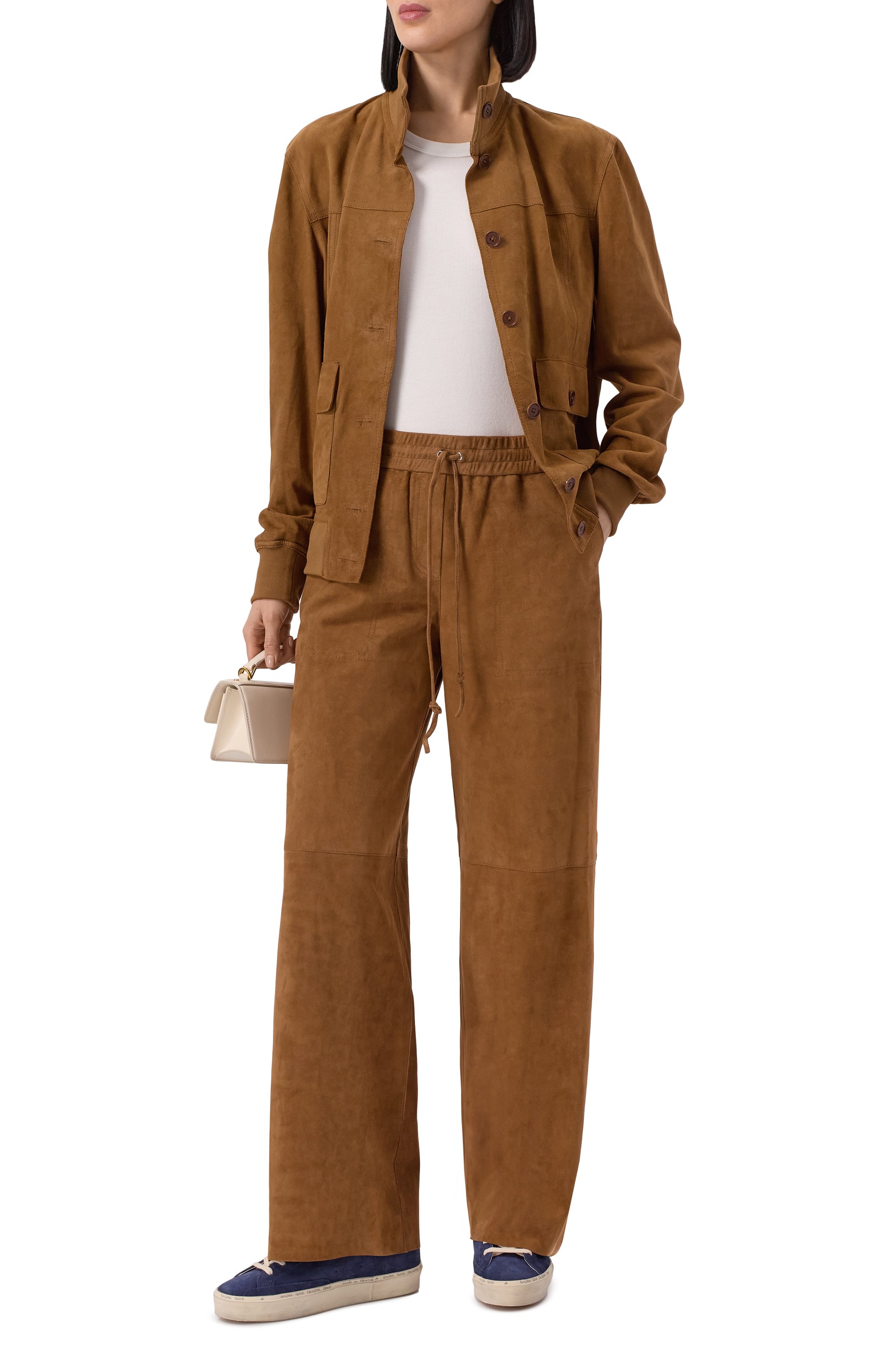 Замшевые брюки P.A.R.O.S.H., арт. D230792, фото 2