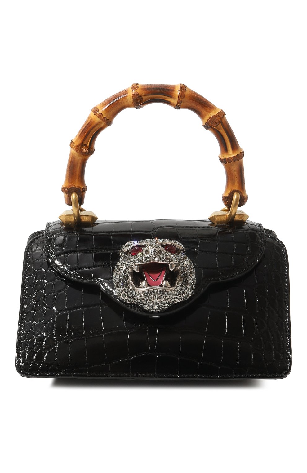 Сумка thiara из кожи аллигатора GUCCI черного цвета по цене 2671200 руб., арт. 488667 EV4AY, фото 1 Сумка thiara из кожи аллигатора GUCCI, арт. 488667 EV4AY, фото 1