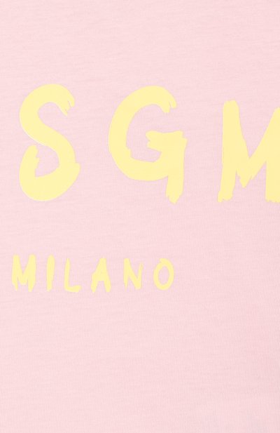 Хлопковая футболка MSGM KIDS, арт. S6MSUNTH266, фото 3