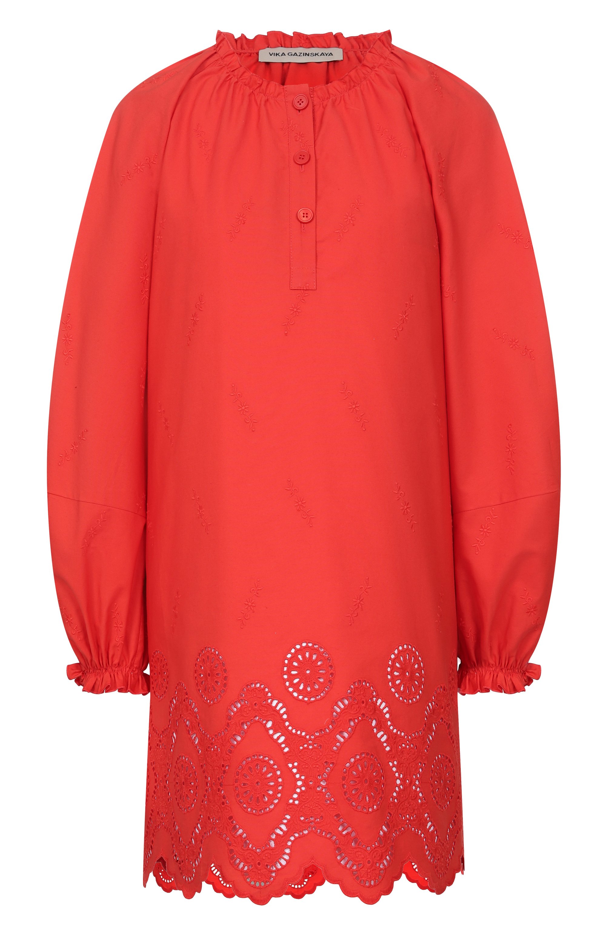 Хлопковая блузка VIKA GAZINSKAYA, арт. SS25-13232, фото 1