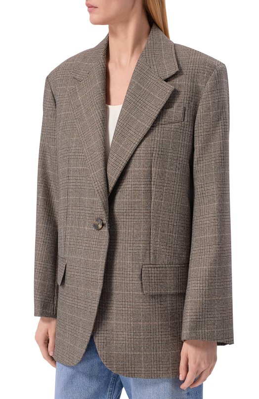 Шерстяной жакет Weekend Max Mara WKDMAGMA Серый  WKDMAGMA Фото 3