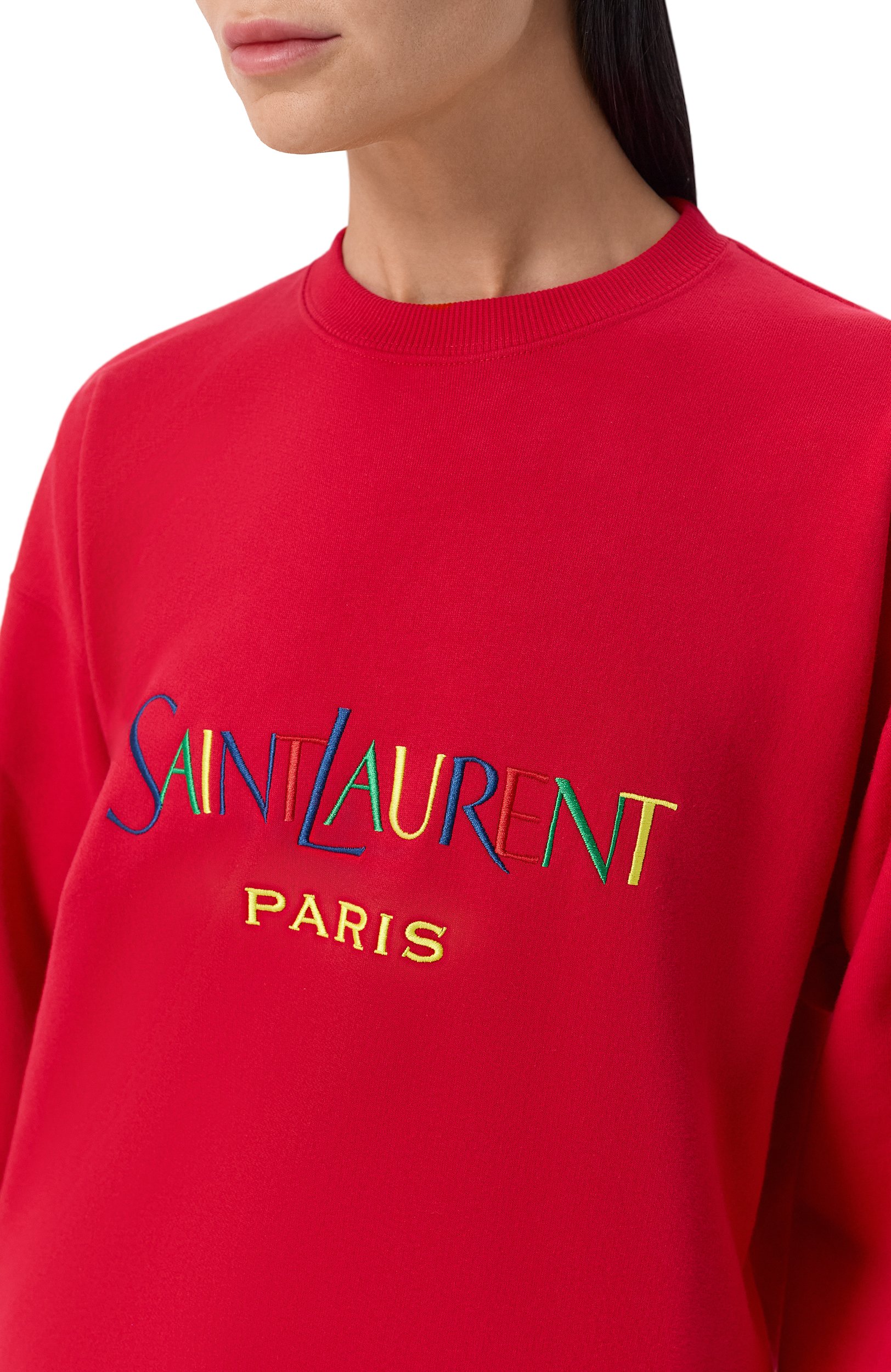 Хлопковый свитшот SAINT LAURENT, арт. 873600/Y36Z0, фото 5