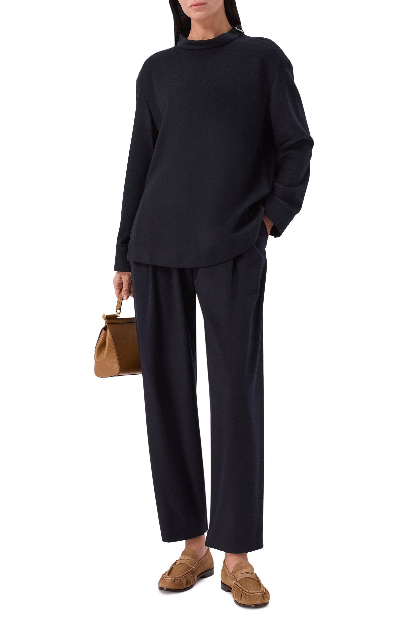 Брюки из шерсти и кашемира EMPORIO ARMANI, арт. EW004290/AF24421, фото 2
