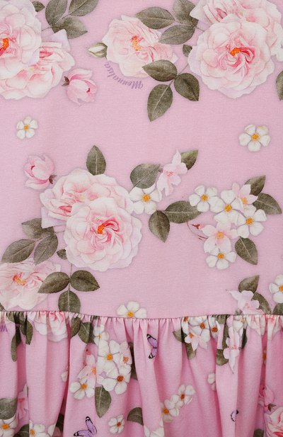 Хлопковое платье MONNALISA, арт. 11C922, фото 3