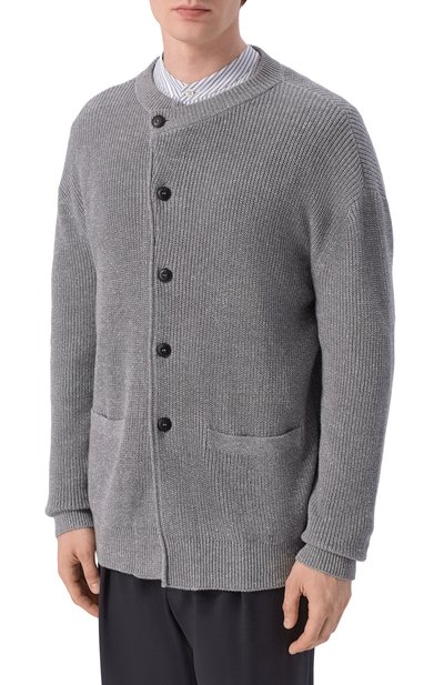Кардиган изо льна и хлопка GIORGIO ARMANI, арт. GM004373/AF29801, фото 3