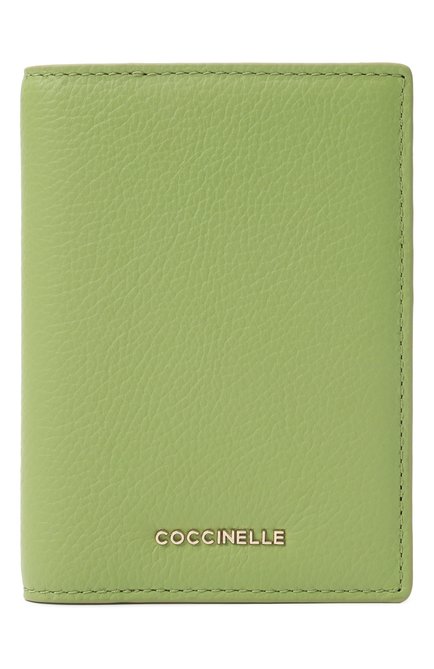 Женские кожаная обложка для паспорта COCCINELLE зеленого цвета, арт. E2MW512A701 | Фото 1 (Материал: Натуральная кожа; Нос: Не проставлено; Материал сплава: Проставлено)