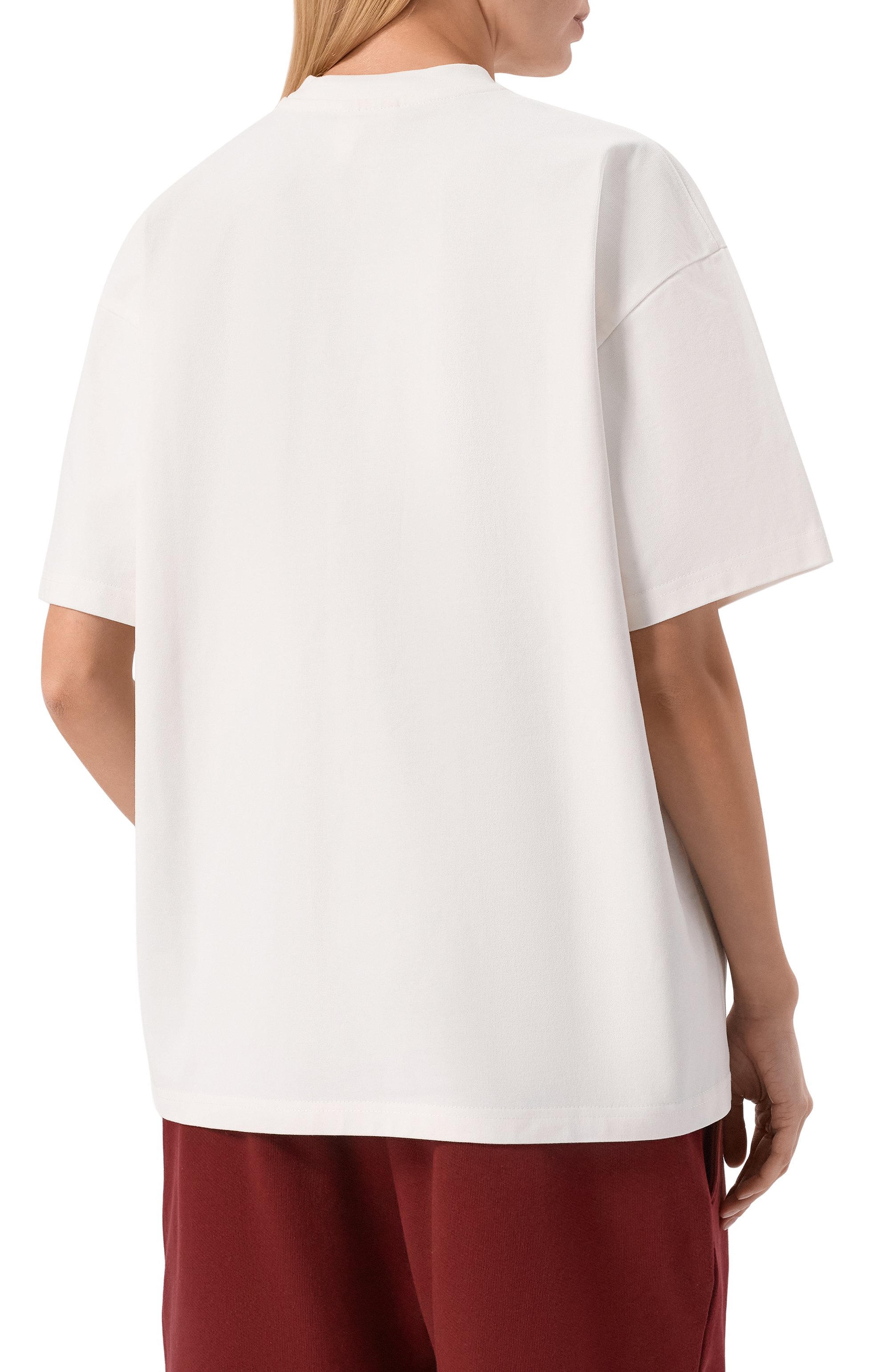 Хлопковая футболка PLANTA ROSA, арт. PR/T01/CIRCLED-GREEN/300VELVET, фото 7