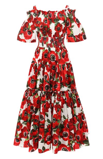 Женское хлопковое платье DOLCE & GABBANA, арт. F68E1T/HS5DP