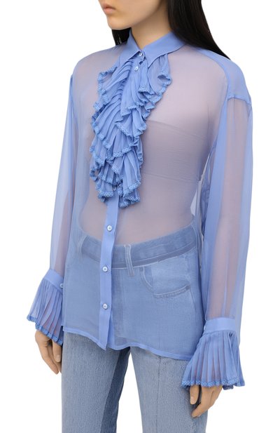 Шелковая блузка MAISON MARGIELA, арт. S29DL0190/S38057, фото 3