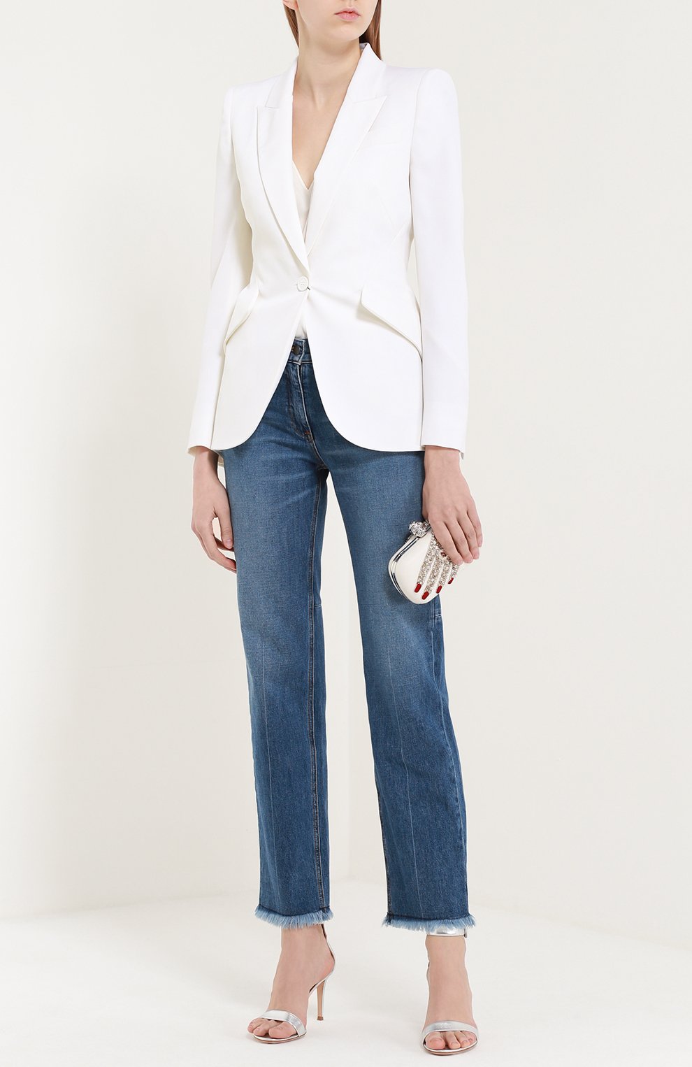 Приталенный жакет с остроконечными лацканами ALEXANDER MCQUEEN, арт. 358166/QIJ12, фото 2