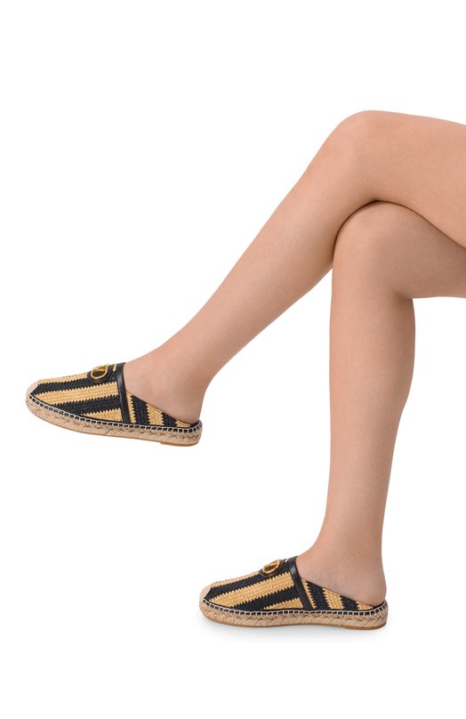 Текстильные сабо VLogo Signature Valentino 8W2S0ME9/HVN Разноцветный  8W2S0ME9/HVN Фото 2