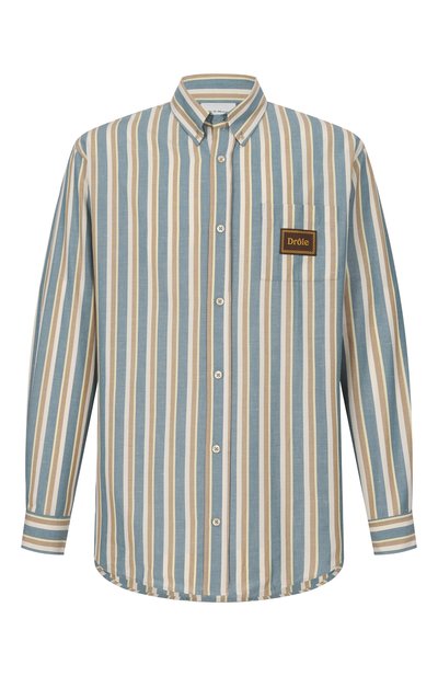 Мужская хлопковая рубашка DROLE DE MONSIEUR, арт. K-SH240-C0281-WG