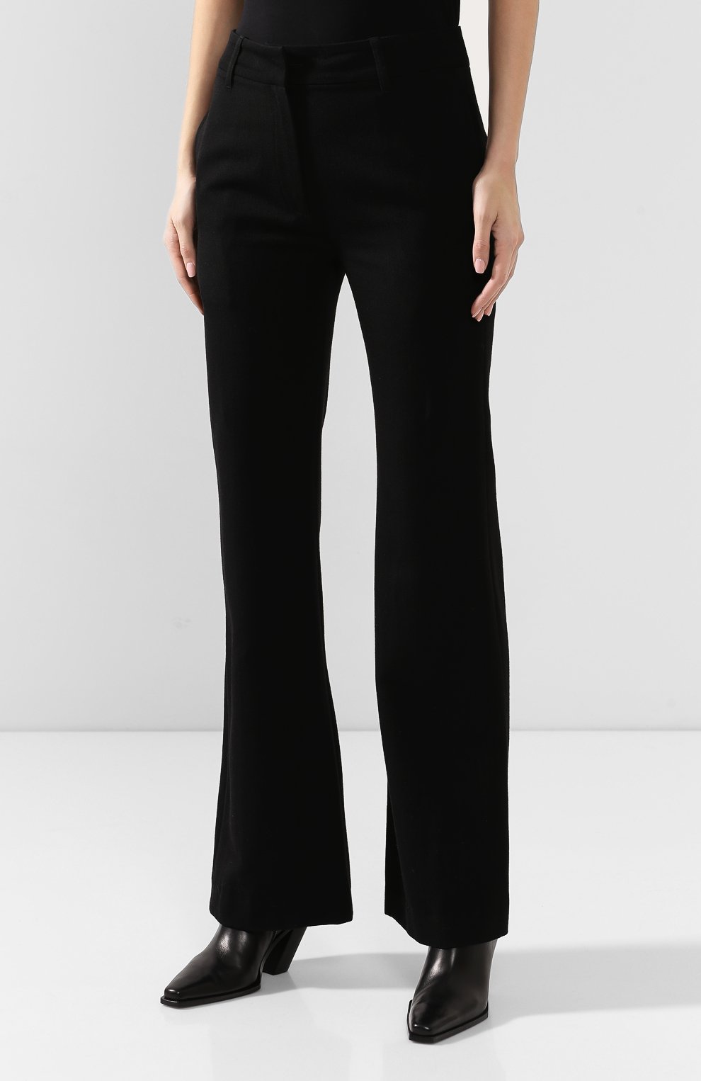 Брюки из смеси шерсти и хлопка ANN DEMEULEMEESTER, арт. 1902-1434-167-099, фото 3