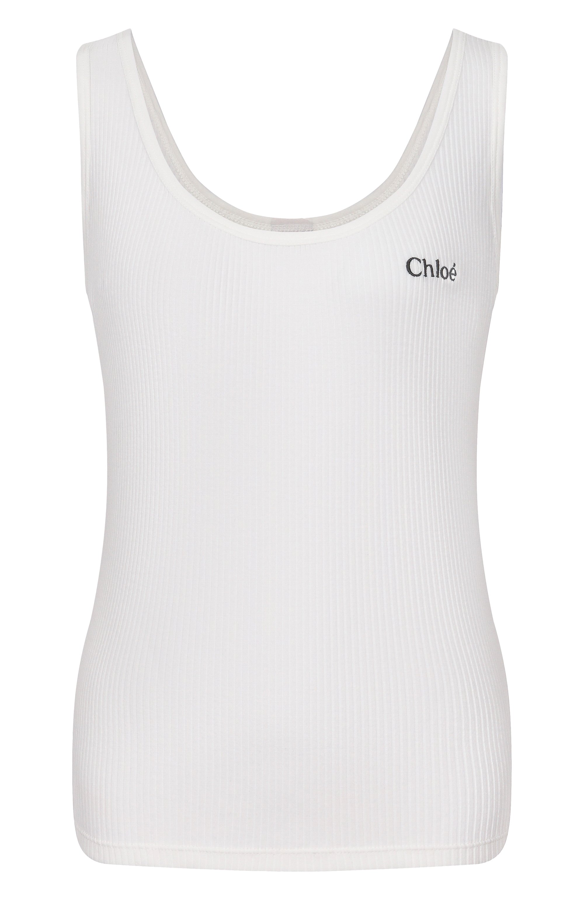 Хлопковая майка CHLOÉ,  арт. CH25SJH12180, фото 1