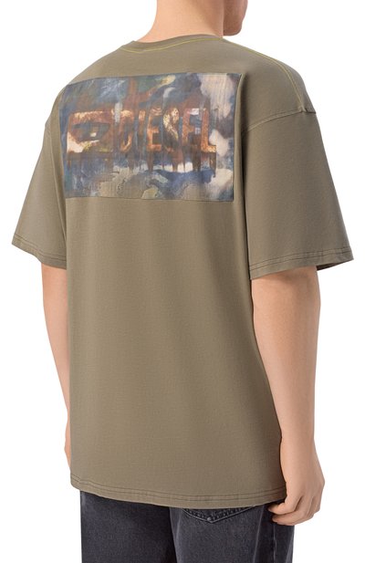 Хлопковая футболка DIESEL, арт. A19985/0AGRI, фото 4