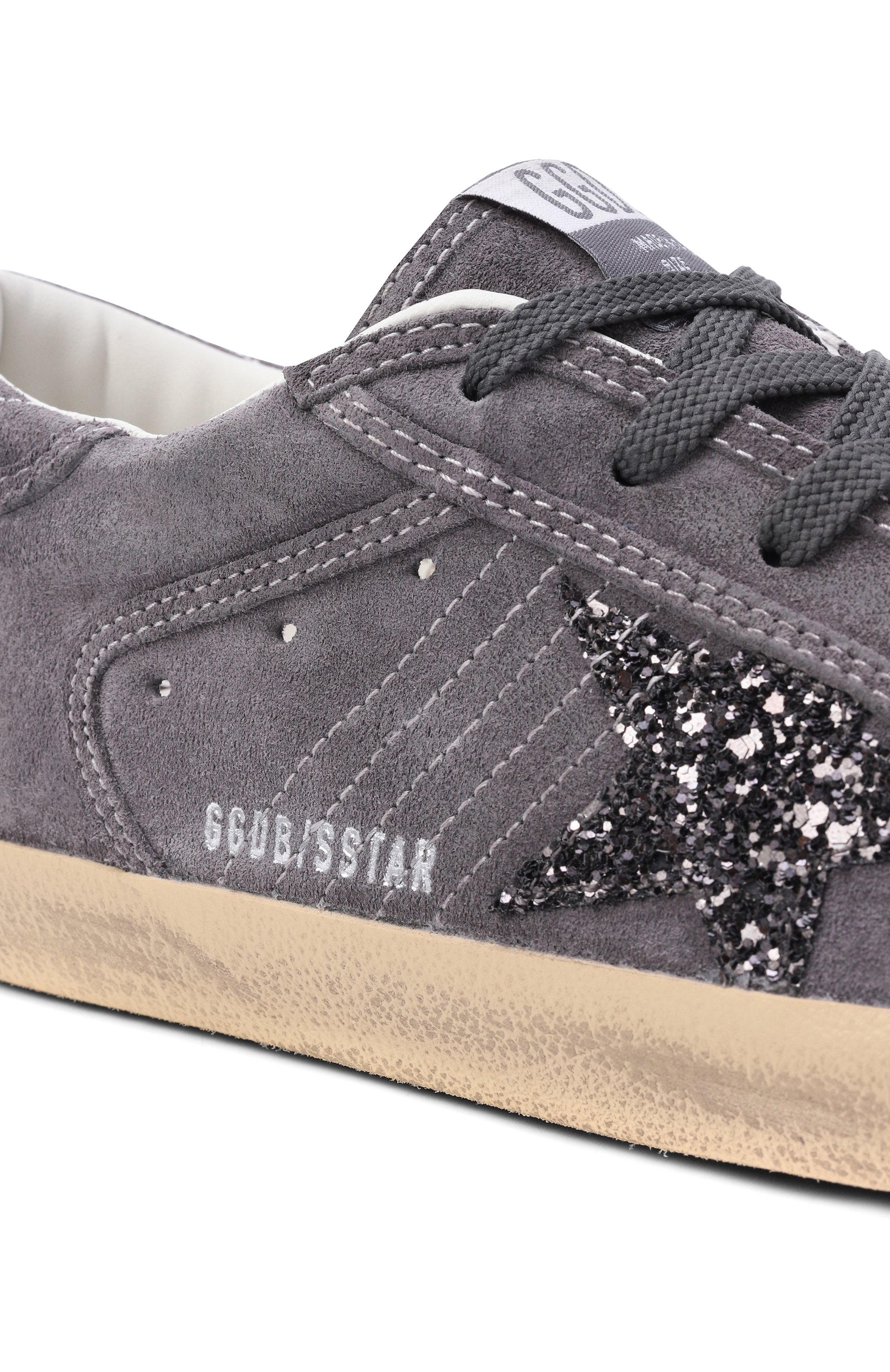 Замшевые кеды super-star GOLDEN GOOSE DELUXE BRAND, арт. GWF01002.F008141, фото 7