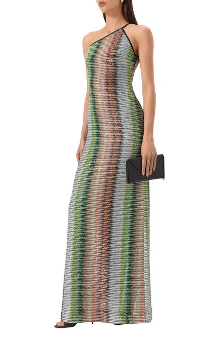 Женское платье MISSONI разноцветного цвета, арт. DS25SG1B/BC0051 | Фото 2 (Автоматизация Т�О: Проставлено; Длина Ж (юбки, платья, шорты): Макси; Материал внешний: Вискоза; Автоматизация состава: Проставлено)