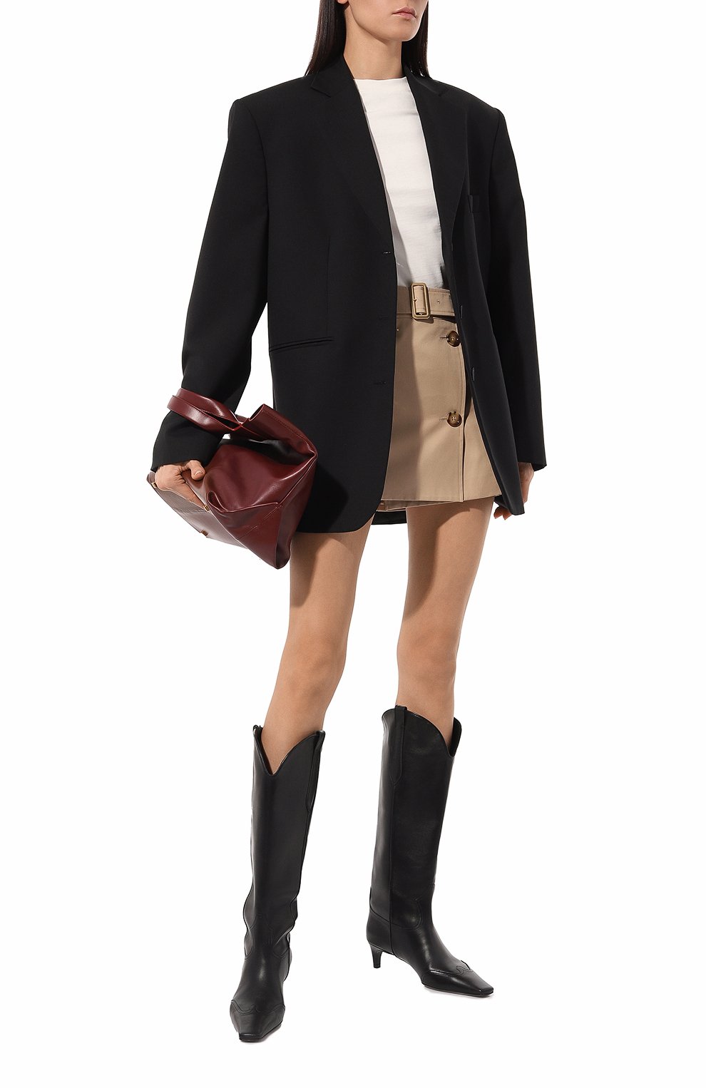 Хлопковая юбка BURBERRY, арт. 8071196, фото 2