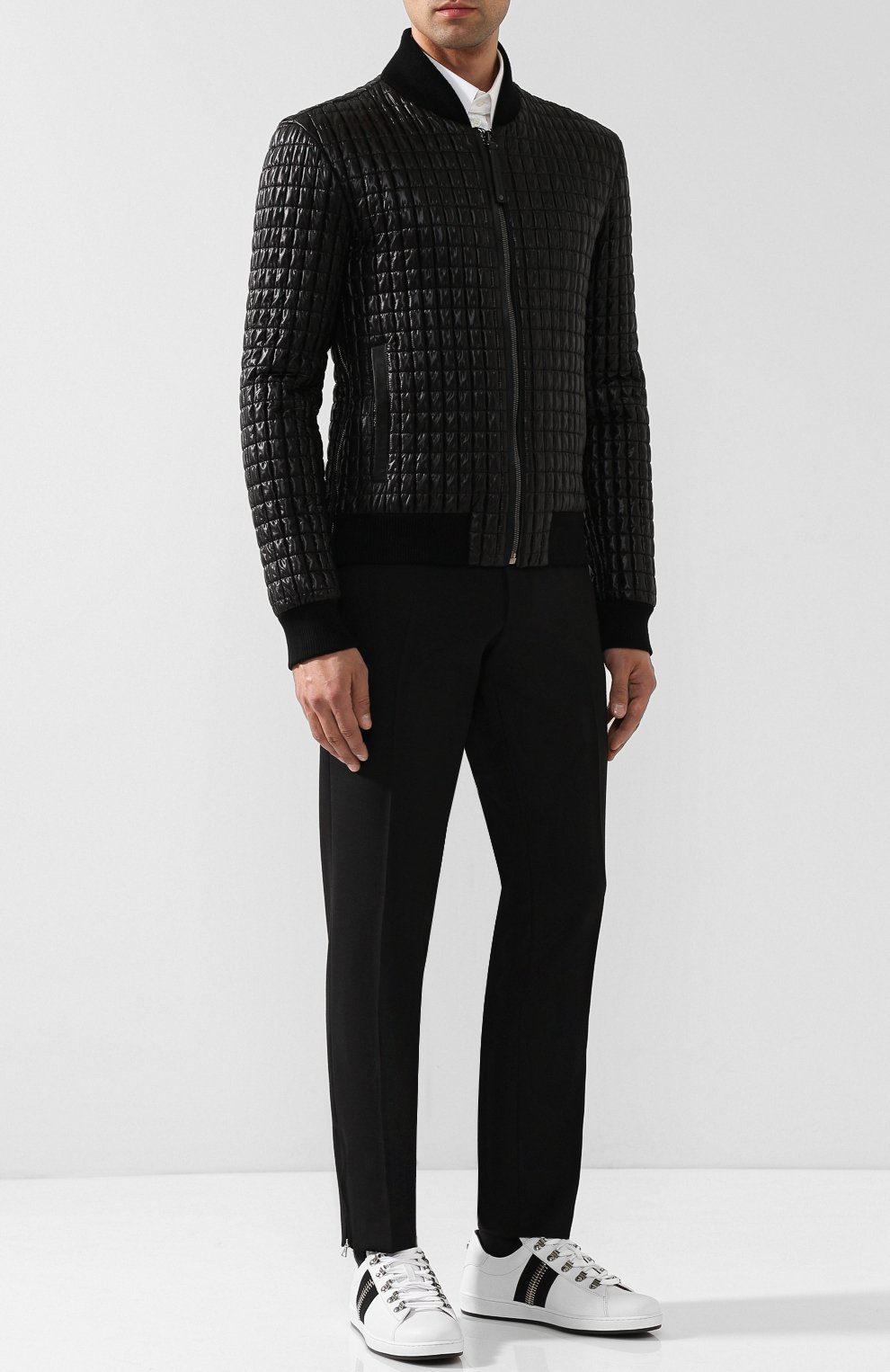 Кожаные кеды eric на шнуровке BALMAIN, арт. W8HC339/PTCF, фото 2