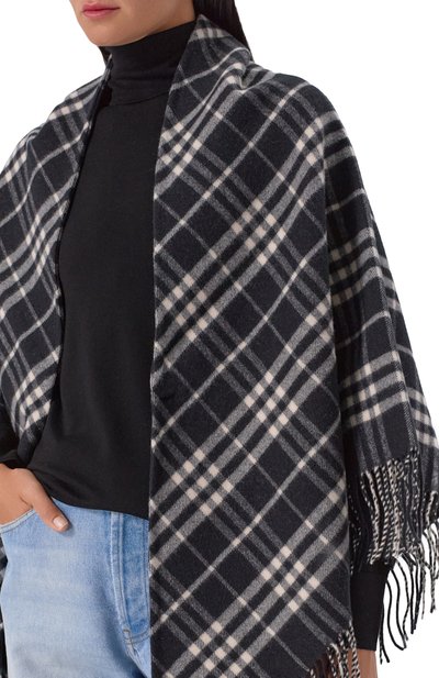 Накидка из шерсти и кашемира BURBERRY, арт. 8113129, фото 5