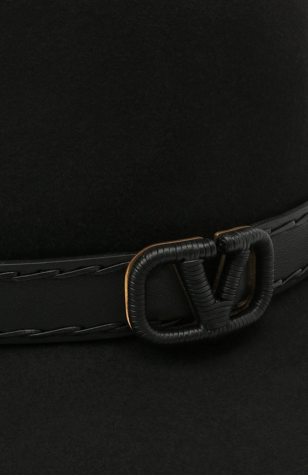 Фетровая шляпа VALENTINO черного цвета по цене 99500 руб., арт. UW0HAA53/DZT, фото 4 Фетровая шляпа VALENTINO, арт. UW0HAA53/DZT, фото 4