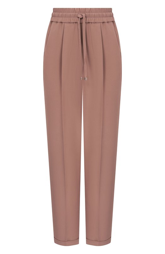 Шелковые брюки Kiton D37102K0977 Коричневый D37102K0977