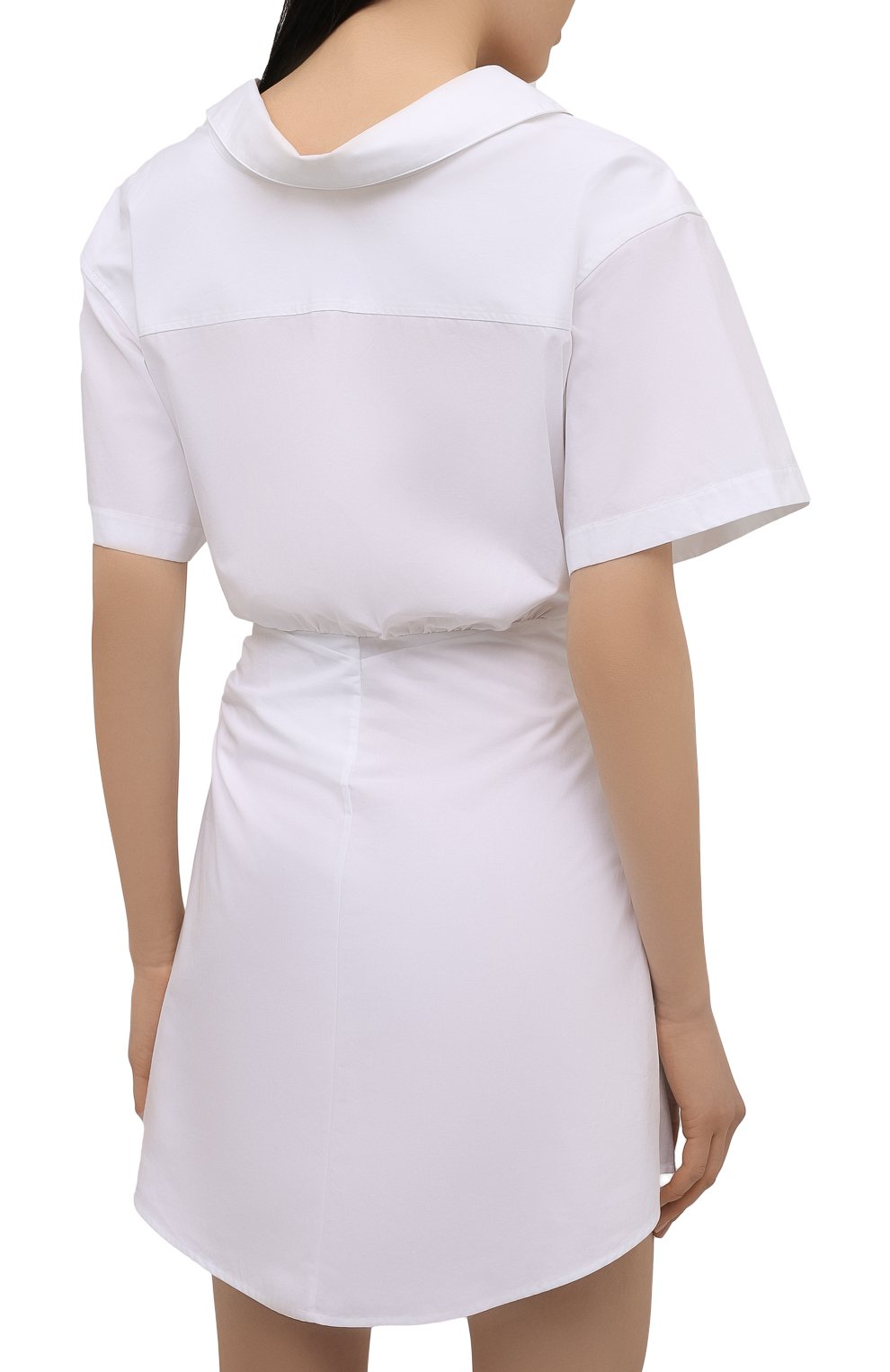 Хлопковое платье ALEXANDERWANG.T белого цвета по цене 54850 руб., арт. 4WC2216126, фото 4 Хлопковое платье ALEXANDERWANG.T, арт. 4WC2216126, фото 4