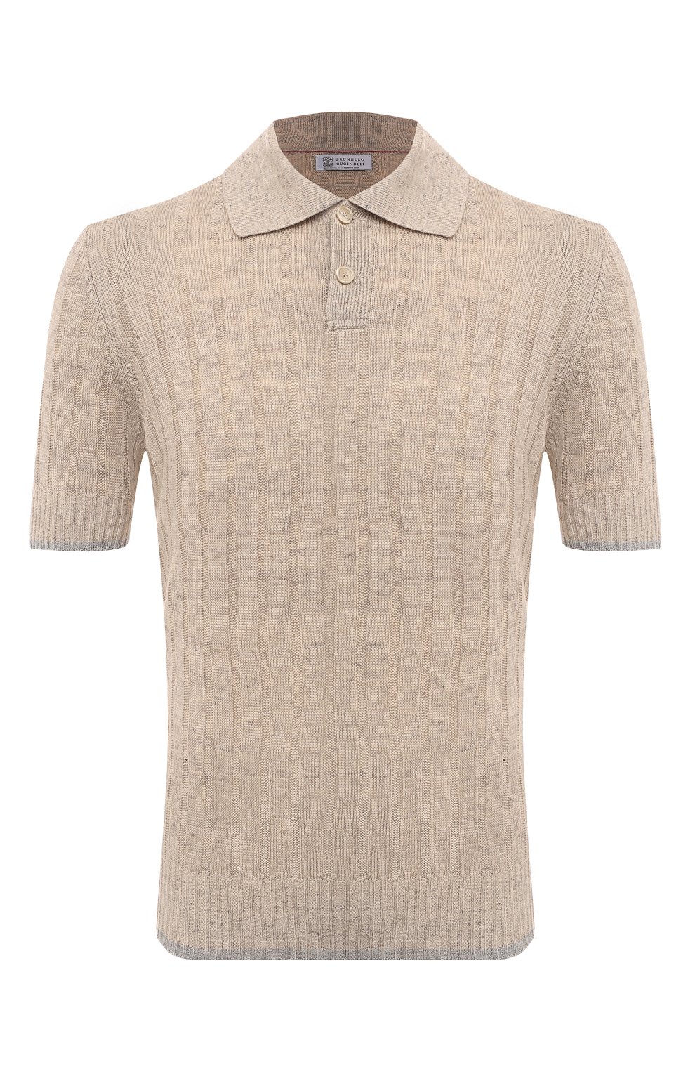 Поло изо льна и хлопка BRUNELLO CUCINELLI, арт. M2L70B2256, фото 1