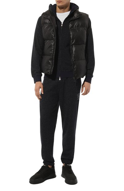 Джоггеры из хлопка и шелка BRUNELLO CUCINELLI, арт. MTU22B2206, фото 2